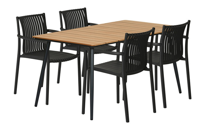 Trädgårdsstol Wien Svart Sunlife